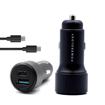 صورة Powerology Aluminum Ultra-Quick 36W Car Charger PD + QC3.0