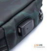 صورة حقيبة Porodo - Lifestyle Anti-Theft Storage Bag 8.2 - أزرق جيشي