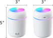 صورة Cool Mist Humidifier, 300ml Mini Portable Humidifier with Multicolor LED Night Light, 2 Mist Mode and Auto Shut-Off, Personal Desktop Humidifier for Home Office Nursery, Super Quiet (White)