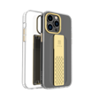 صورة Levelo Graphia IMD Clear Case with Extra Grip Bumper Protection iPhone 14 Pro max Compatibility - Champagne Gold