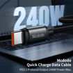 صورة Mcdodo Black Series 240W Type-C to Type-C Data Cable 1.2m CA-3680